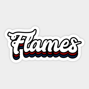 Flames - Liberty University Sticker